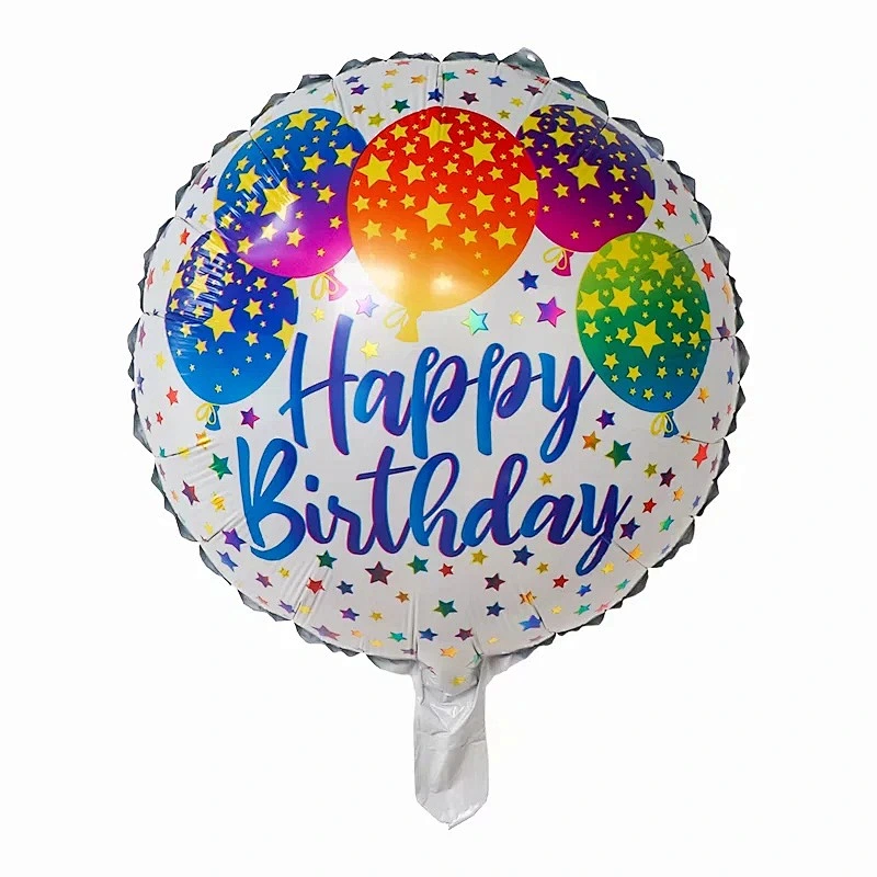 Multi-style 18 inch Happy Birthday Round Foil Helium Balloons Birthday Party Decorations