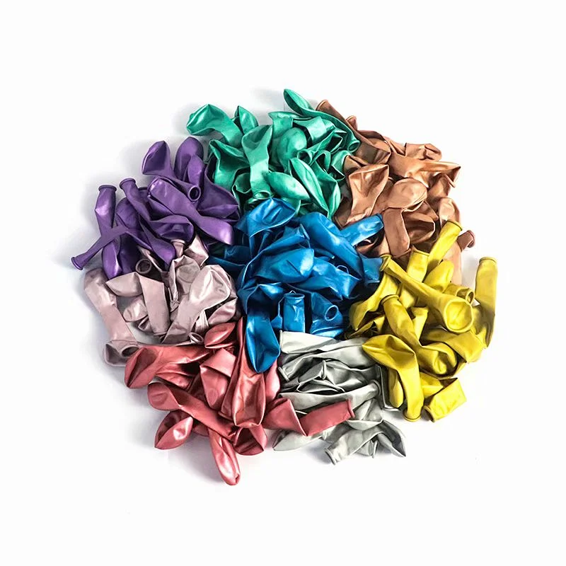 8 Colors 5 inch Metallic Chrome Latex Helium Balloons Birthday Party Decorations