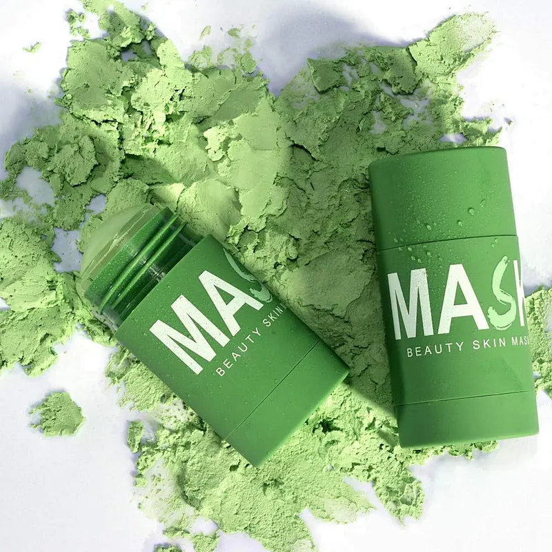 Pink purifying cleansing clay mask stick