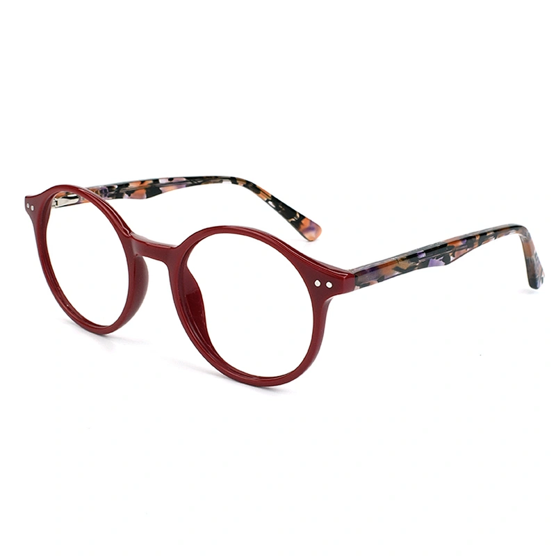 Round Circle Anti Blue Light Lens Women Designer Colorful Eyeglasses Frame