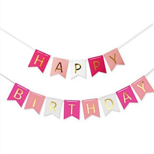Wholesale Birthday Party Decoration Accessories Happy Birthday Banner Party Supplies