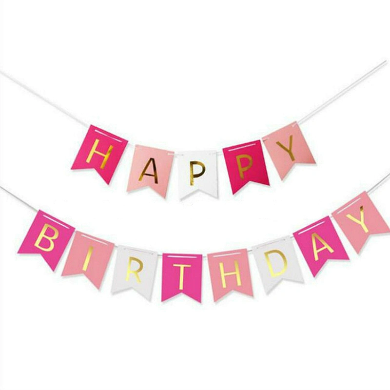 Wholesale Birthday Party Decoration Accessories Happy Birthday Banner Party Supplies