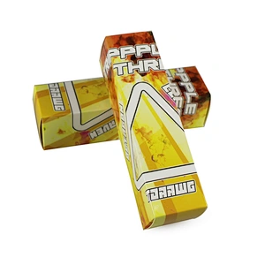 emboss deboss coated paper package box for 60ml vaping liquid bottle
