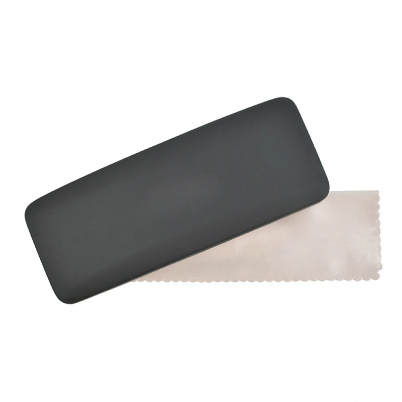 L size Custom Logo Metal Leather Glasses Cases For Optical Frames eyewear box