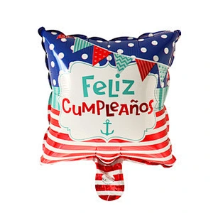 Multi-style 10 inch Spanish Happy Birthday Happy Day Feliz Cumpleanos Feliz Dia Foil Helium Balloons Birthday Party Decorations