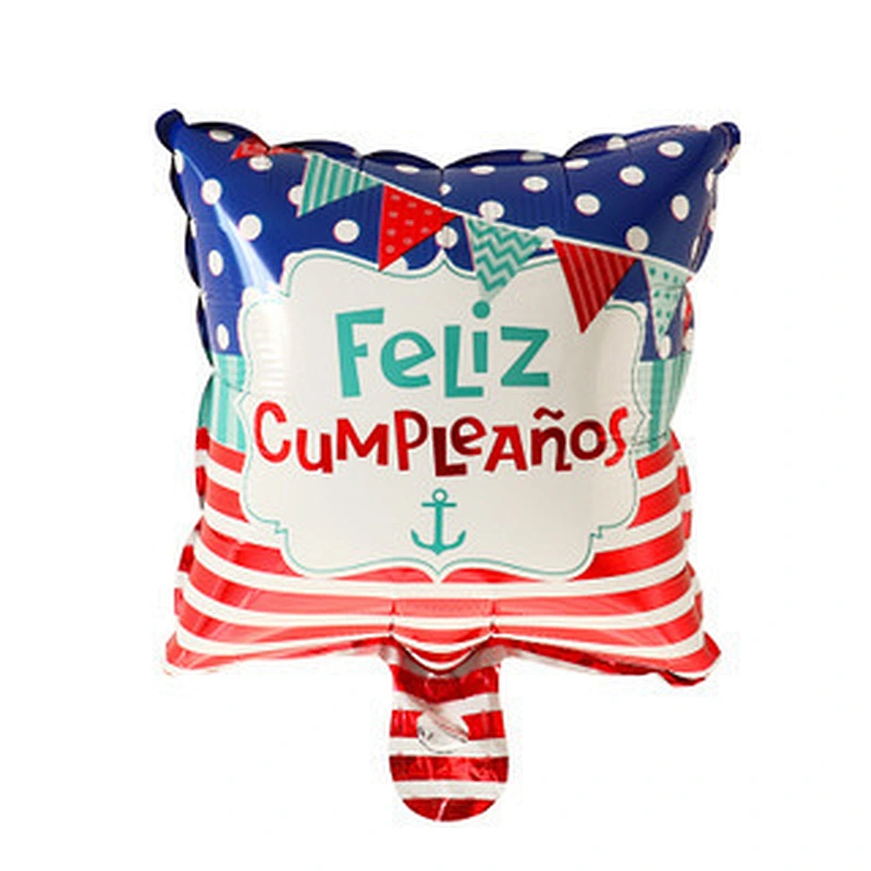 Multi-style 10 inch Spanish Happy Birthday Happy Day Feliz Cumpleanos Feliz Dia Foil Helium Balloons Birthday Party Decorations