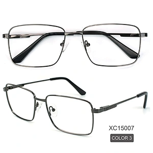 China Manufacturers Design Metal Square Eyeglasses Ready Stock Optical Frames