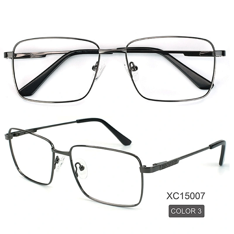 China Manufacturers Design Metal Square Eyeglasses Ready Stock Optical Frames