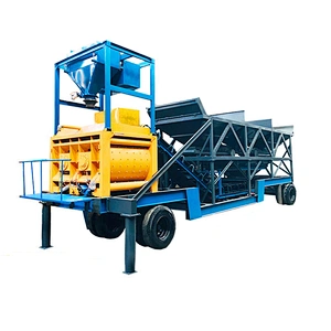 Automatic concrete mixing station