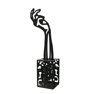 Black Powder Coated Steel Hands