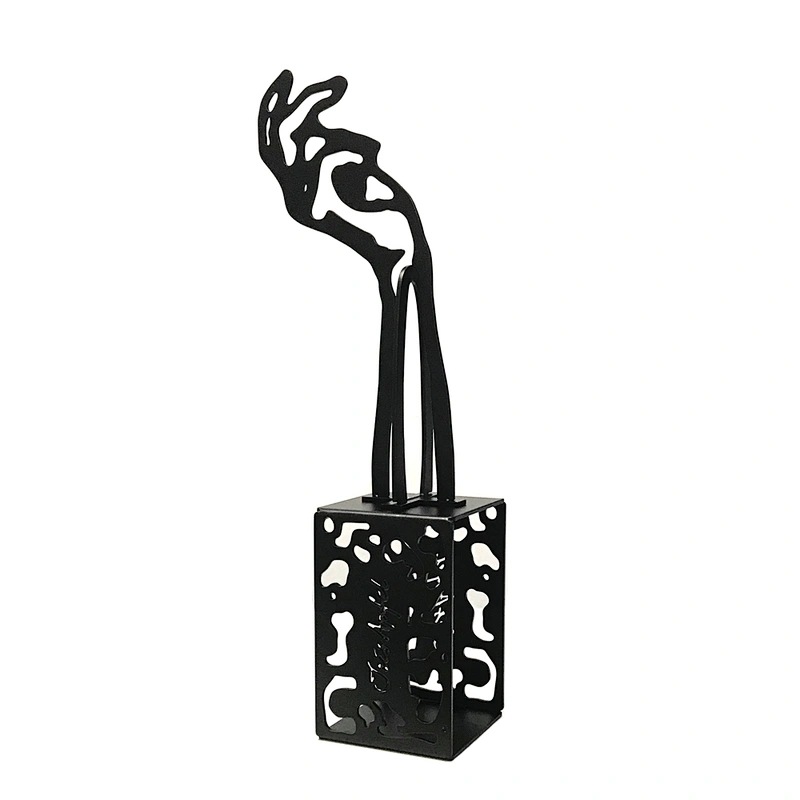 Black Powder Coated Steel Hands