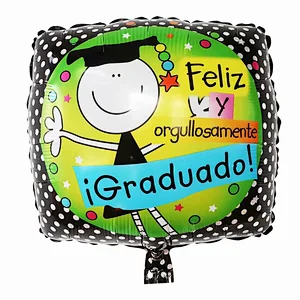 Hot Sale 18 Inch Square Shape Party Decoration Foil Balloon Graduation Balloons Manufactures