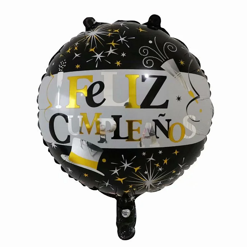 Multi-style 18 inch Spanish Happy Birthday Feliz Cumpleanos Foil Helium Balloons Birthday Party Decorations