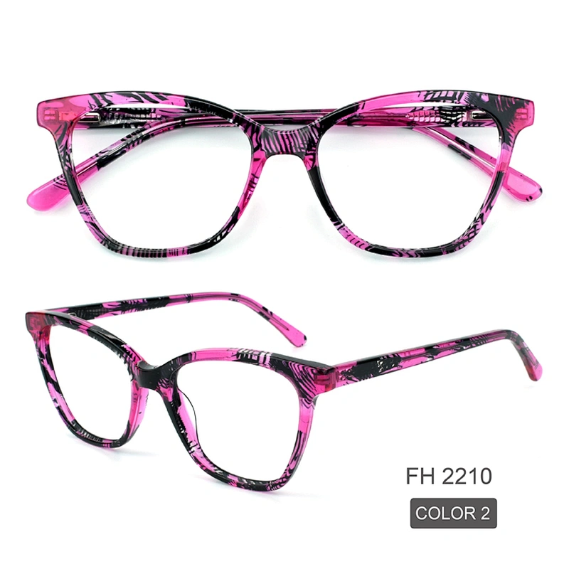 PH2210 Custom Printing Logo Colorful Eyewear Optical Frame Eyeglasses Acetate Glasses