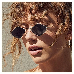 Fashion Men Women Diamond Sharp Sunglasses Clear Yellow Lens Shades UV400 Polycarbonate Shield New 2021