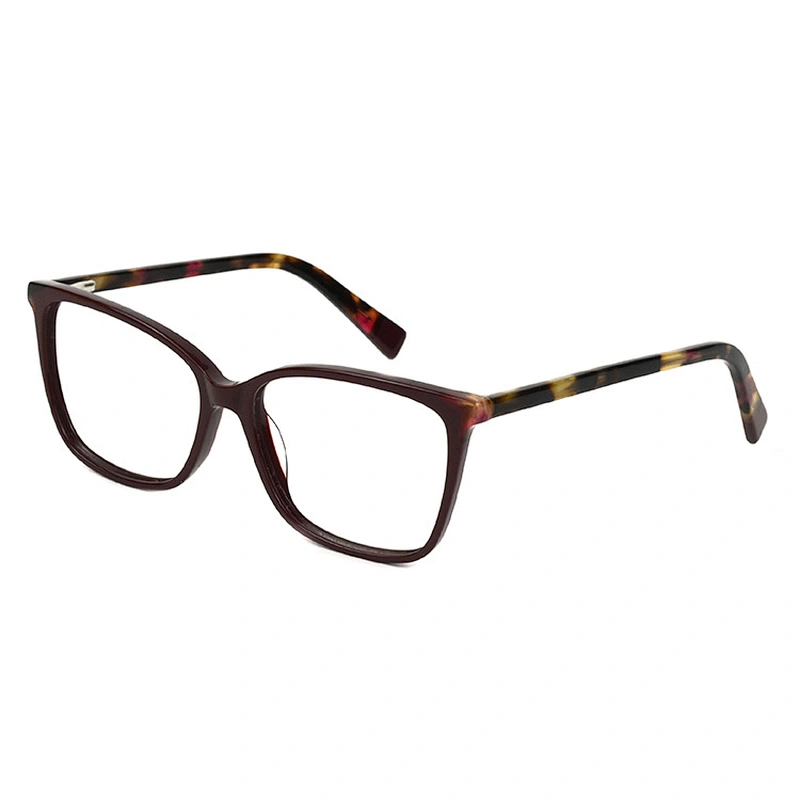 Factory wholesale high quality acetate optical frames square multicolor eyewearD
