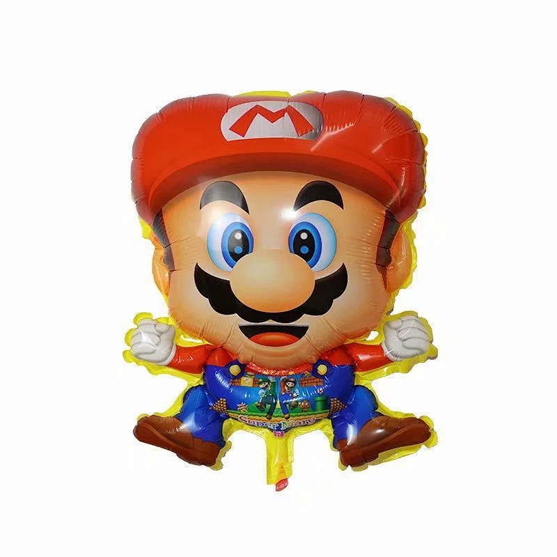 Wholesale cartoon character Mario foil balloon set for kids birthday party decoration Mario brother Hot sell