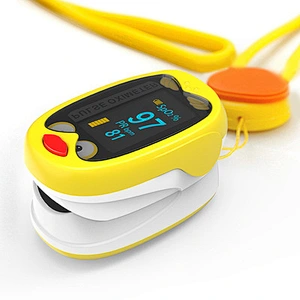 Rechargeable Home Finger Pulse Oximeter OLED Screen Blood Oxygen Saturation Heart Rate Monitor