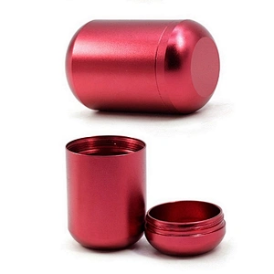 Custom Smell Proof Airtight Aluminum Metal Herb Tobacco Weed Storage Container Stash Jars