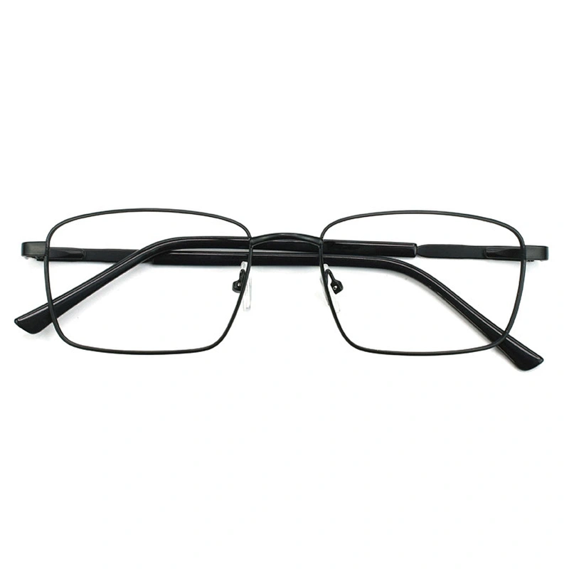 F85844 Fashion Design Men Retro Square Eyeglasses Full Rim Metal Optical Eyewear Frame