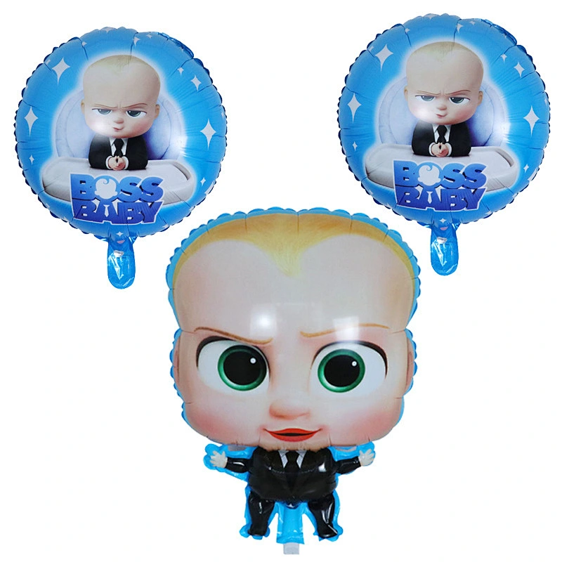 5Pcs Boss Baby Foil Balloons Set For Birthday Party Decorations Globos Kids Toys Baby Shower Balloons