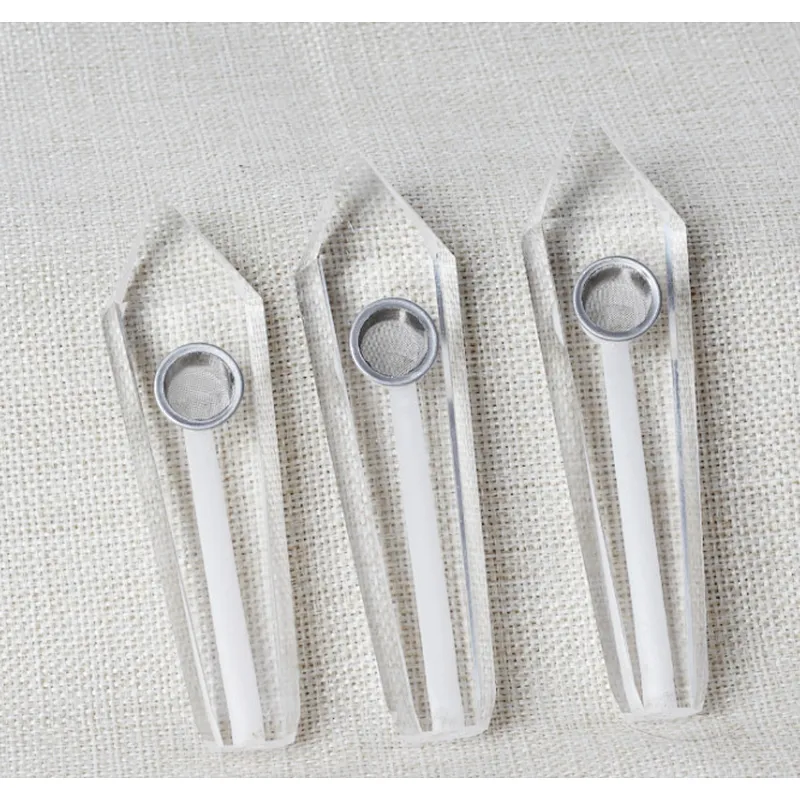 Wholesale high quality natural quartz stone crystal smoking pipes weed accessories