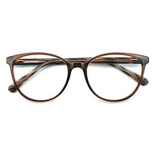 High quality oversize full rim eyeglasses frames acetate round eyewear 1 buyer