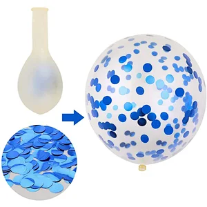 16Inch Happy Birthday Foil Set With Confetti Latex Balloon Laser Aluminum Film Star For Girls Boys Gift Birthday Party Decorations Set