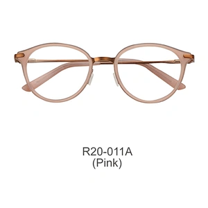 Latest hot sale classic round metal acetate glasses handmade optical eyeglasses frames