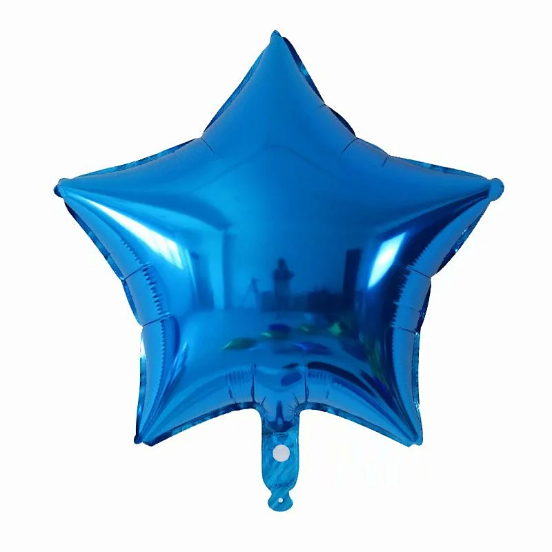 Multiple Color 18 inch Plain Pure Star Shaped Foil Helium Balloons Birthday Party Decorations
