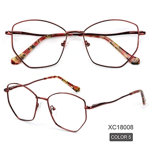 5 bold color diamond metal optical frame ready stock eye glasses
