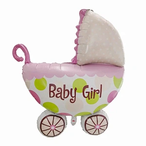 Amazon hot sale 5pcs/set milk bottle baby cartoon boy girl baby shower foil balloons birthday party decoration supplies wholesale