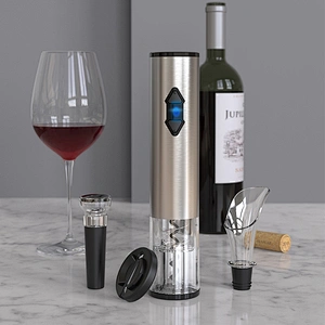 JWS001 4 in 1 Stainless Steel Opener kitchen Accessories Gift Set for Red Wine