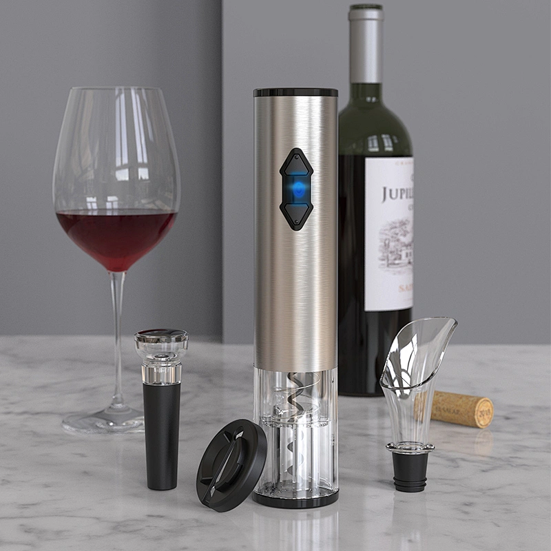 JWS001 4 in 1 Stainless Steel Opener kitchen Accessories Gift Set for Red Wine