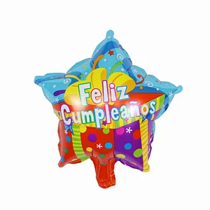 Multi-style 10 inch Spanish Happy Birthday Happy Day Feliz Cumpleanos Feliz Dia Foil Helium Balloons Birthday Party Decorations