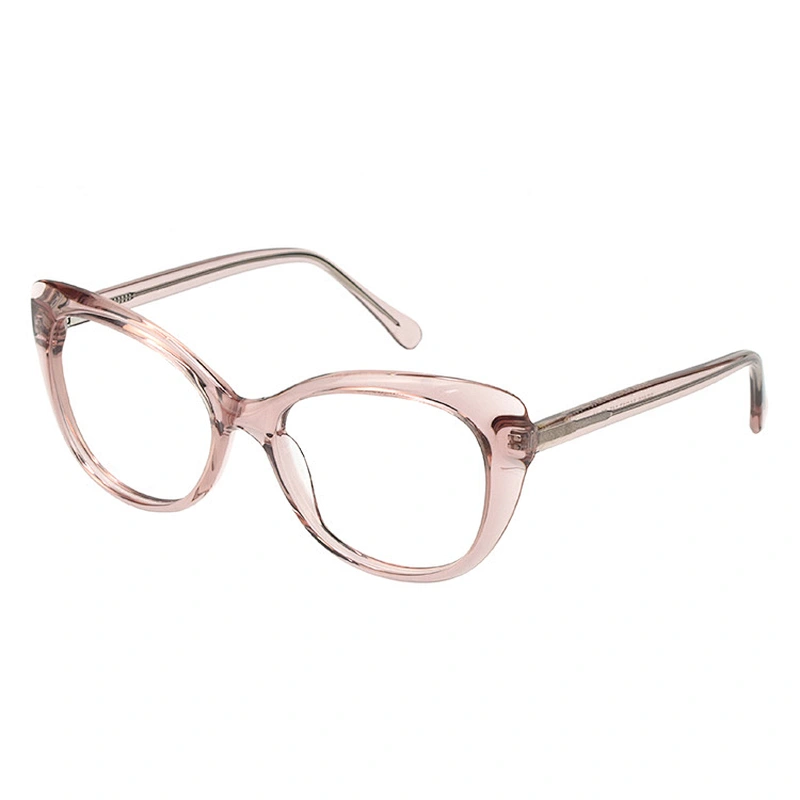 New Fashion Acetate Cat Eye Black Brown Customized Optical Reading Eyeglasses Frame for Women