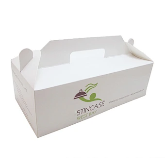 Simple style wedding cake box with handle