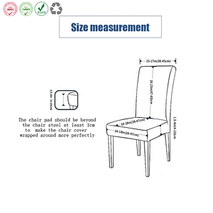 Solid Chair Seat Cover