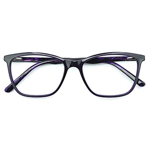 Fashionable Acetate Frames Glasses PC Lens Square Optical Eyewear Glasses