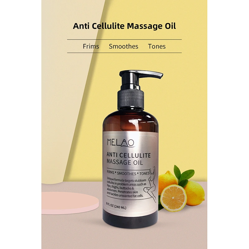 Anti Cellulite Body Massage Light Weight Oil private label 100% Natural and Organic