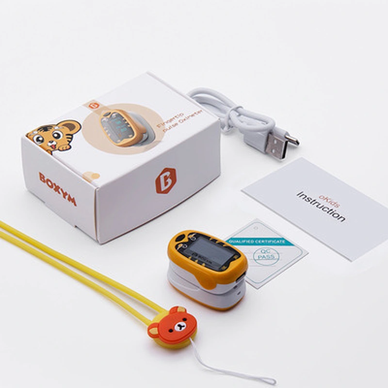 Rechargeable Home Finger Pulse Oximeter OLED Screen Blood Oxygen Saturation Heart Rate Monitor