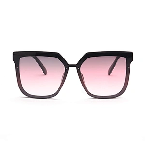 2021 Vintage Retro Style 8 Colors Big Square Crystal Gradient Feeling Full Rim Diamond Cut Sunglasses