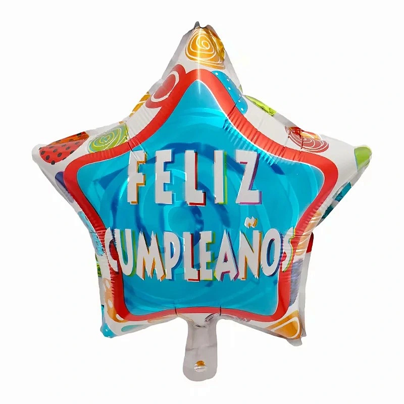 Multi-style 18 inch Spanish Happy Birthday Feliz Cumpleanos Foil Helium Balloons Birthday Party Decorations