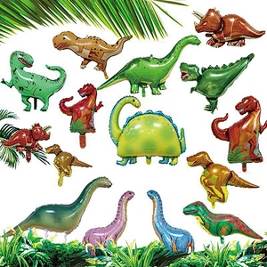 wholesale Adult Toys New Toys animal Dinosaur theme balloons kids birthday party foil dinosaur Balloons