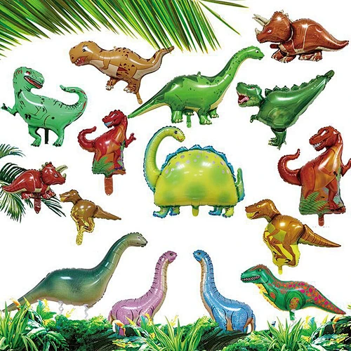 wholesale Adult Toys New Toys animal Dinosaur theme balloons kids birthday party foil dinosaur Balloons