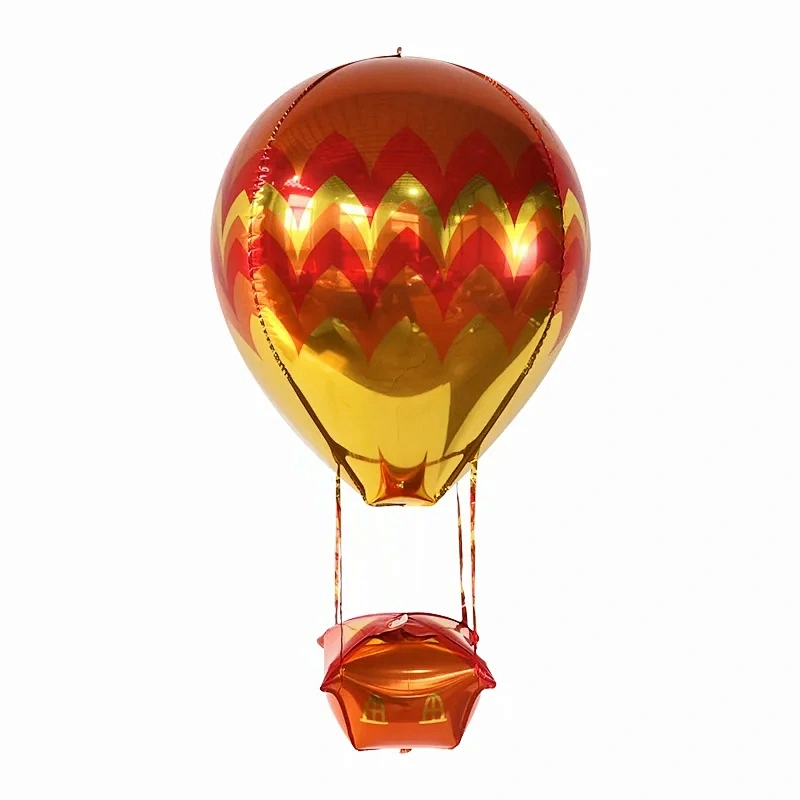 22 Inch new design large size hot air shape 4D helium foil balloon for wedding/valentine's party decoration