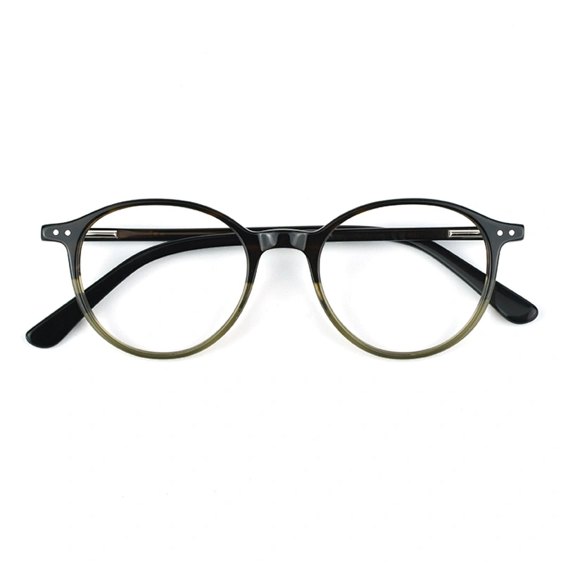 PH2205 most competitive 6 color round acetate optical frames spot goods eyeglasses