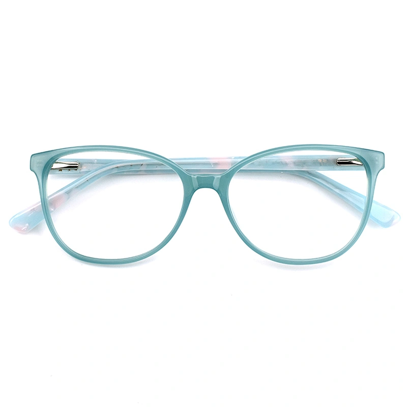 PS8093 flexible fashionable optical frames eyeglasses flexible safety acetate colorful glasses