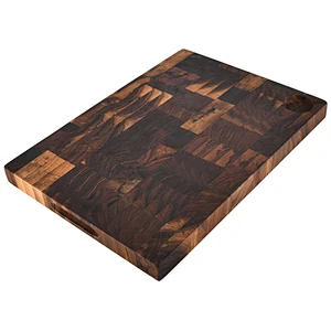 UWELD Walnut End Grain Cutting Board Reversible Chopping Board for Kitchen 16x11.5x1.2