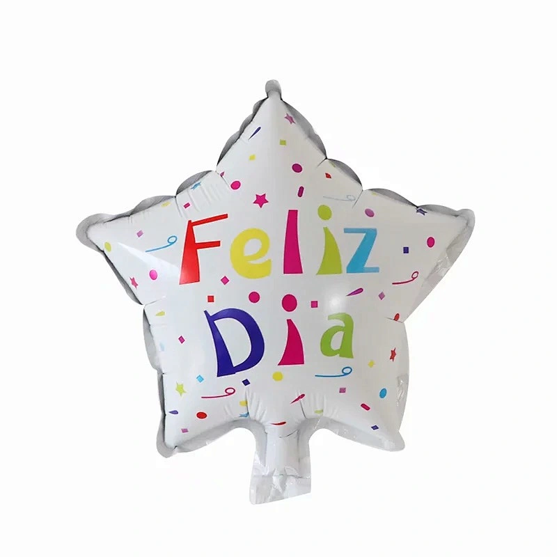 Multi-style 10 inch Spanish Happy Birthday Happy Day Feliz Cumpleanos Feliz Dia Foil Helium Balloons Birthday Party Decorations
